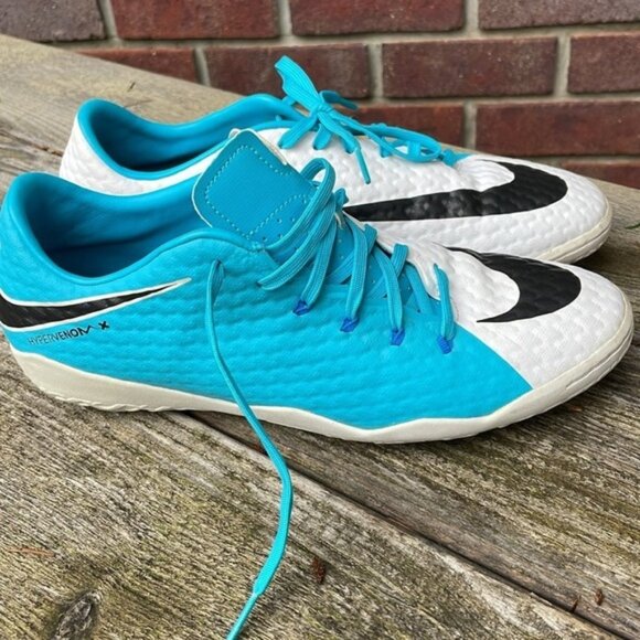 NIKE HypervenomX Phatal 3 IC Motion Non-Marking Blue Indoor Court Shoe Size 9 - Picture 4 of 7